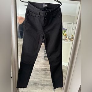 PAIGE DENIM BLACK SKINNY JEANS - MID RISE